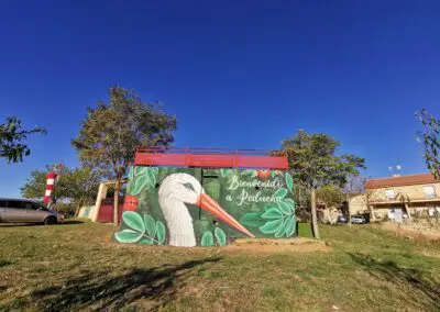 Mural “La cigüeña” detalle