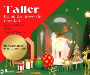 Taller de bolas de Navidad.