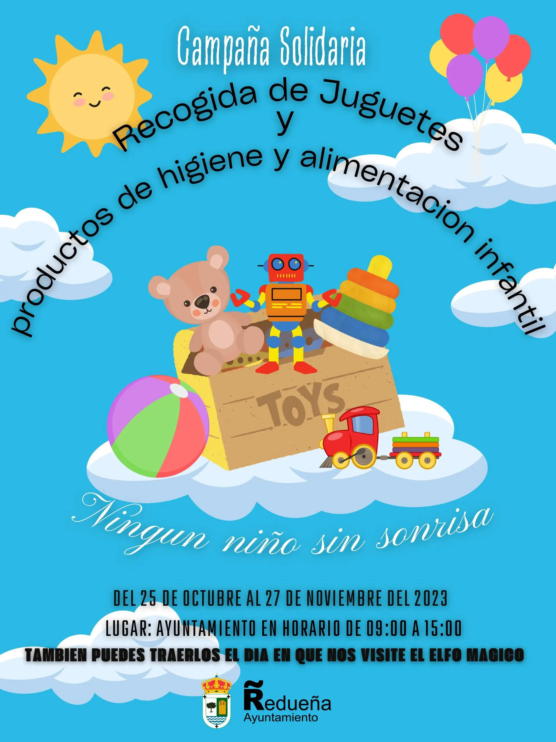 cartel_recogida_juguetes Recogida de juguetes para Ningún niño sin sonrisa.