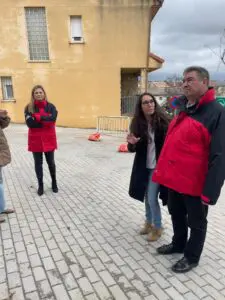 Soterramiento de la red de baja tensión y telefonía del casco urbano 1 Visita del viceconsejero de la Comunidad de Madrid.