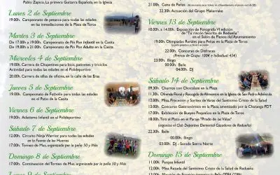 Programa de las Fiestas del Cristo de la Salud 2024