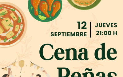 Cena de peñas el 12 de septiembre