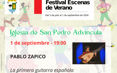 Concierto de guitarra barroca en la iglesia