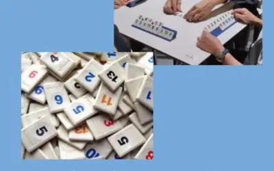 Campeonato de rummikub en la plaza