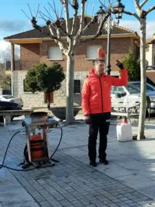 Simulacro de fuego.