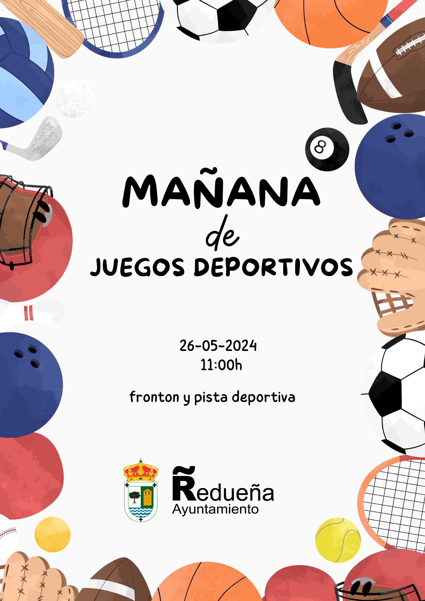 Mañana de juegos deportivos.