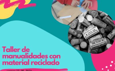 Taller de manualidades con material reciclado