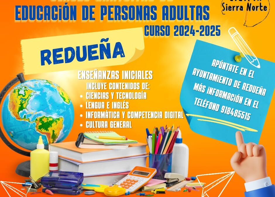 Clases gratuitas de personas adultas