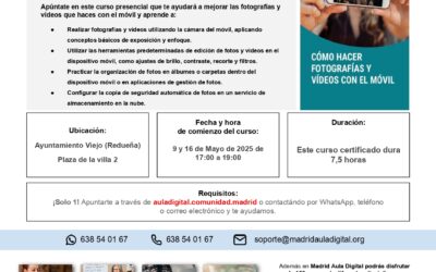 Cursos sobre prevención y para sacar partido a su teléfono móvil