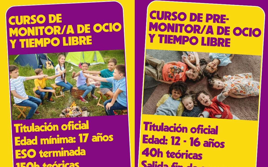 Elige entre curso de monitores o premonitores