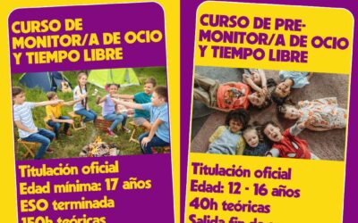 Juventud e infancia 6 Elige entre curso de monitores o premonitores