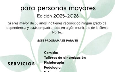 Programa Cuídame de ayudas a los mayores