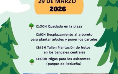 Redueña celebra el Día del Árbol con una jornada familiar el próximo Domingo 29 de marzo