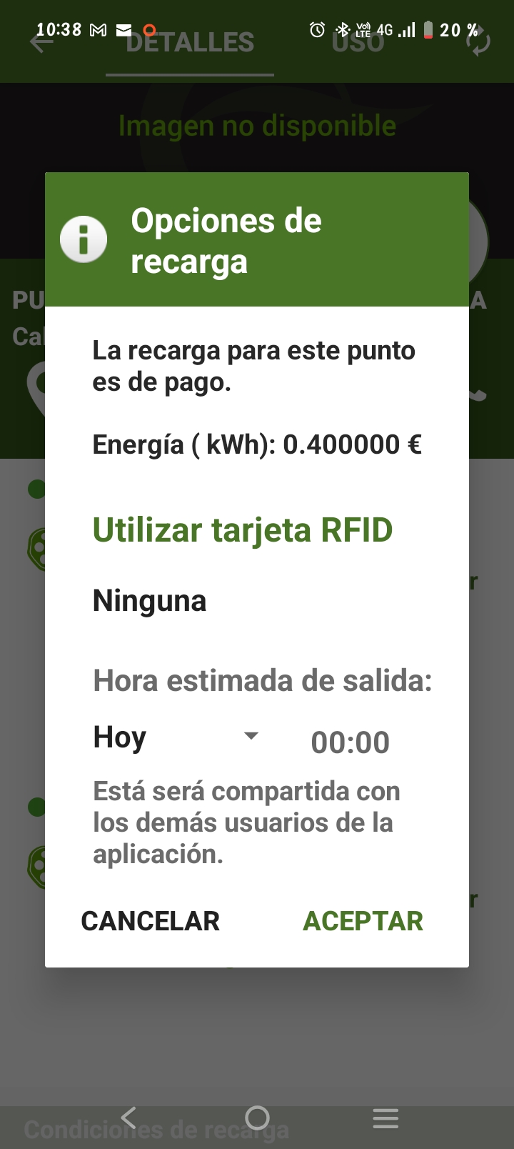 Nuevo punto de carga para vehículos eléctricos en Redueña 5 Paso 4: Consulta el estado del punto (libre/ocupado)