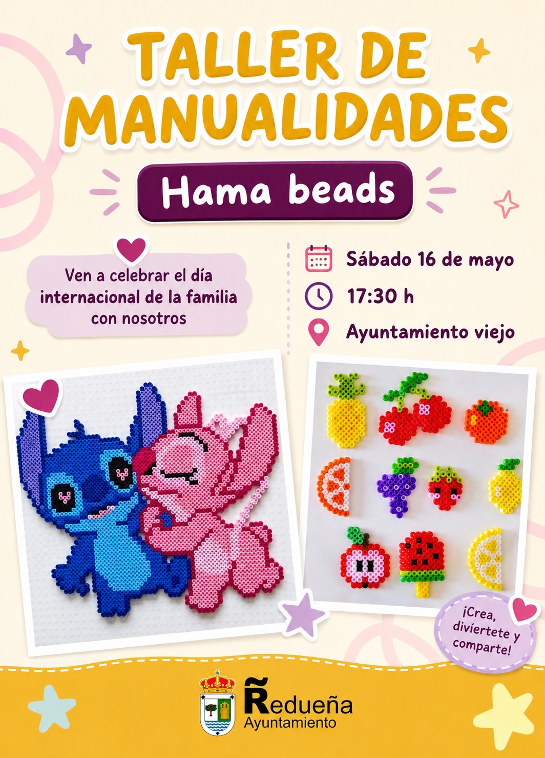 Redueña celebra el Día Internacional de la Familia con un Taller de Hama Beads 6 Image 2
