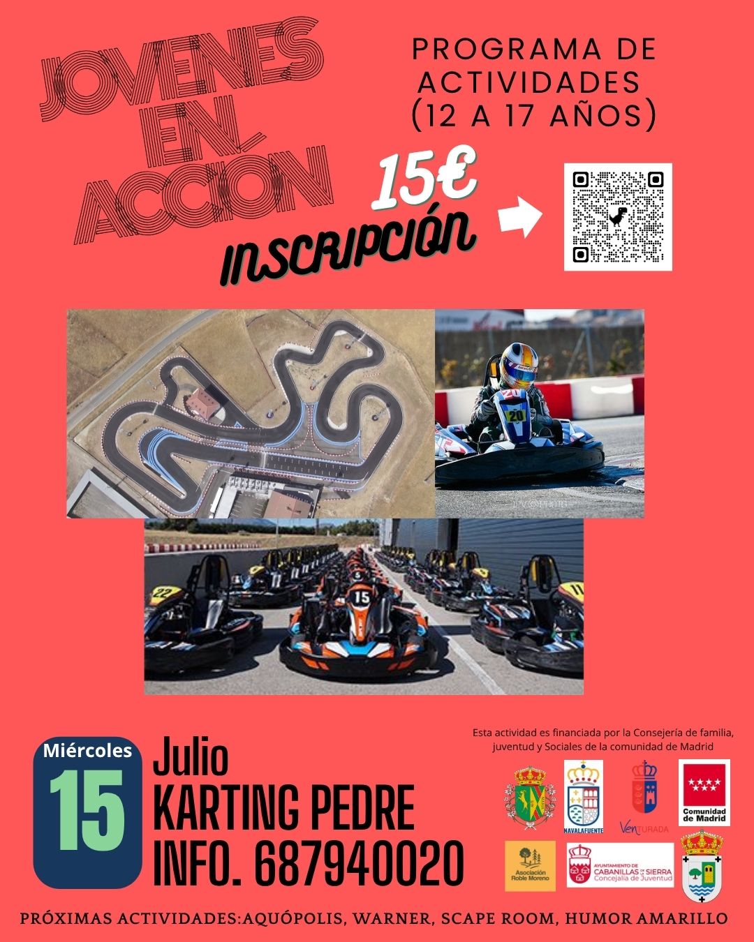 Los jóvenes de Redueña tendrán su cita con la velocidad en la cuarta actividad de ocio comarcal 6 24f0bd32 fc44 42d3 9dbf 0a0a49ecc30b