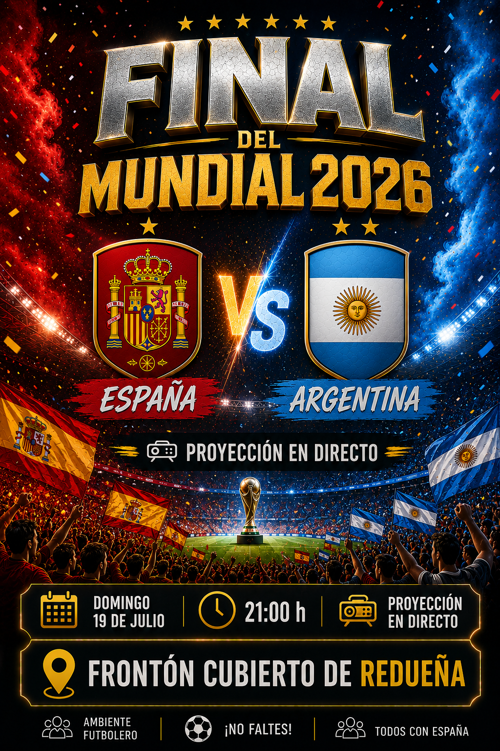 📺 Proyección en directo ⚽ ¡LA GRAN FINAL DEL MUNDIAL SE VIVE EN REDUEÑA! ⚽ 6 ChatGPT Image 18 jul 2026 11 23 36
