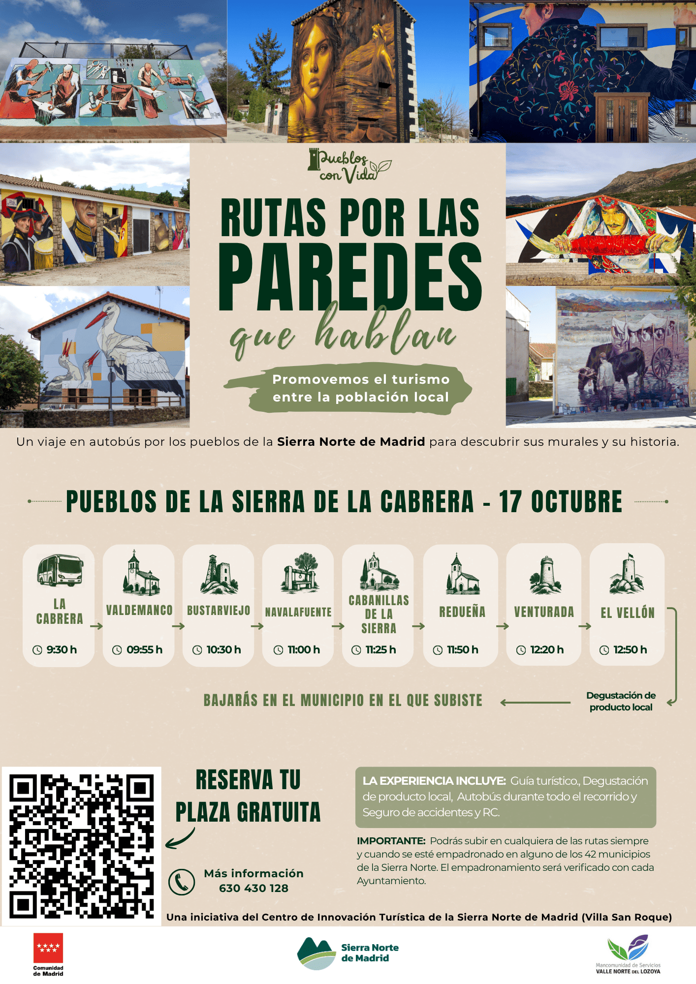 CARTEL RUTA 4 PUEBLOS CABRERA